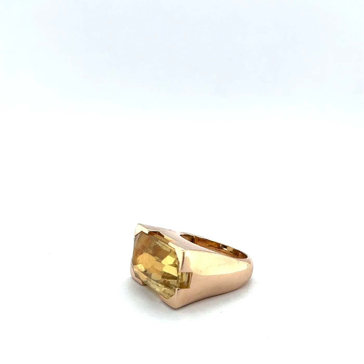 Bague Tank - Citrine en or sold by 58 Facettes product image thumbnail 3