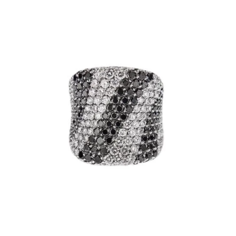 Bague bandeau - Diamants en or blanc 18 ct made by 58 Facettes
