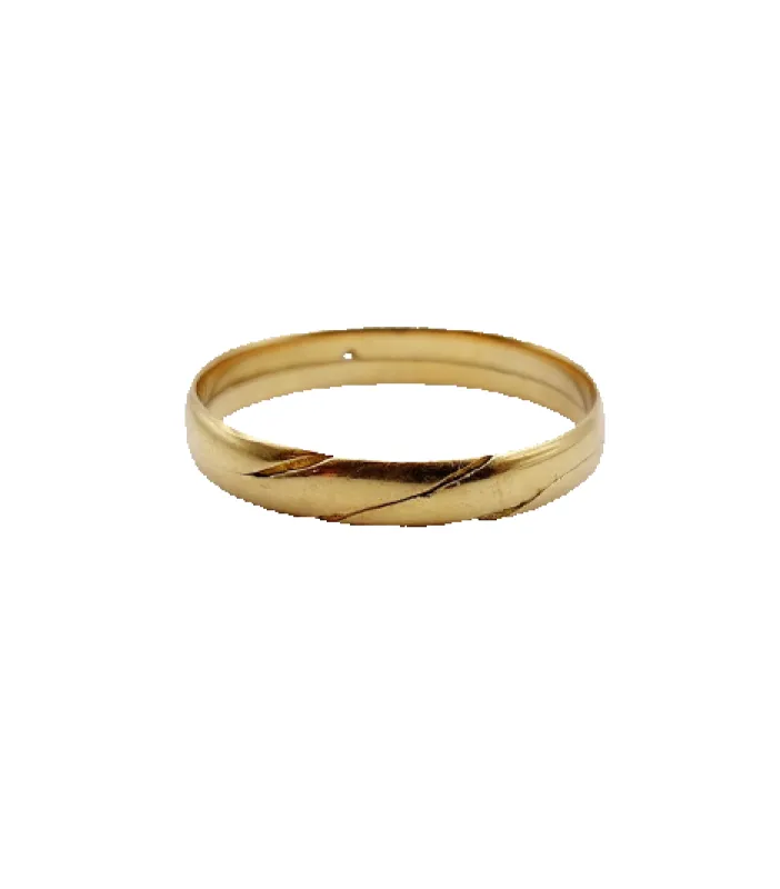 Alliance jumelée victorienne en or jaune 18k (circa 1880) made by 58 Facettes