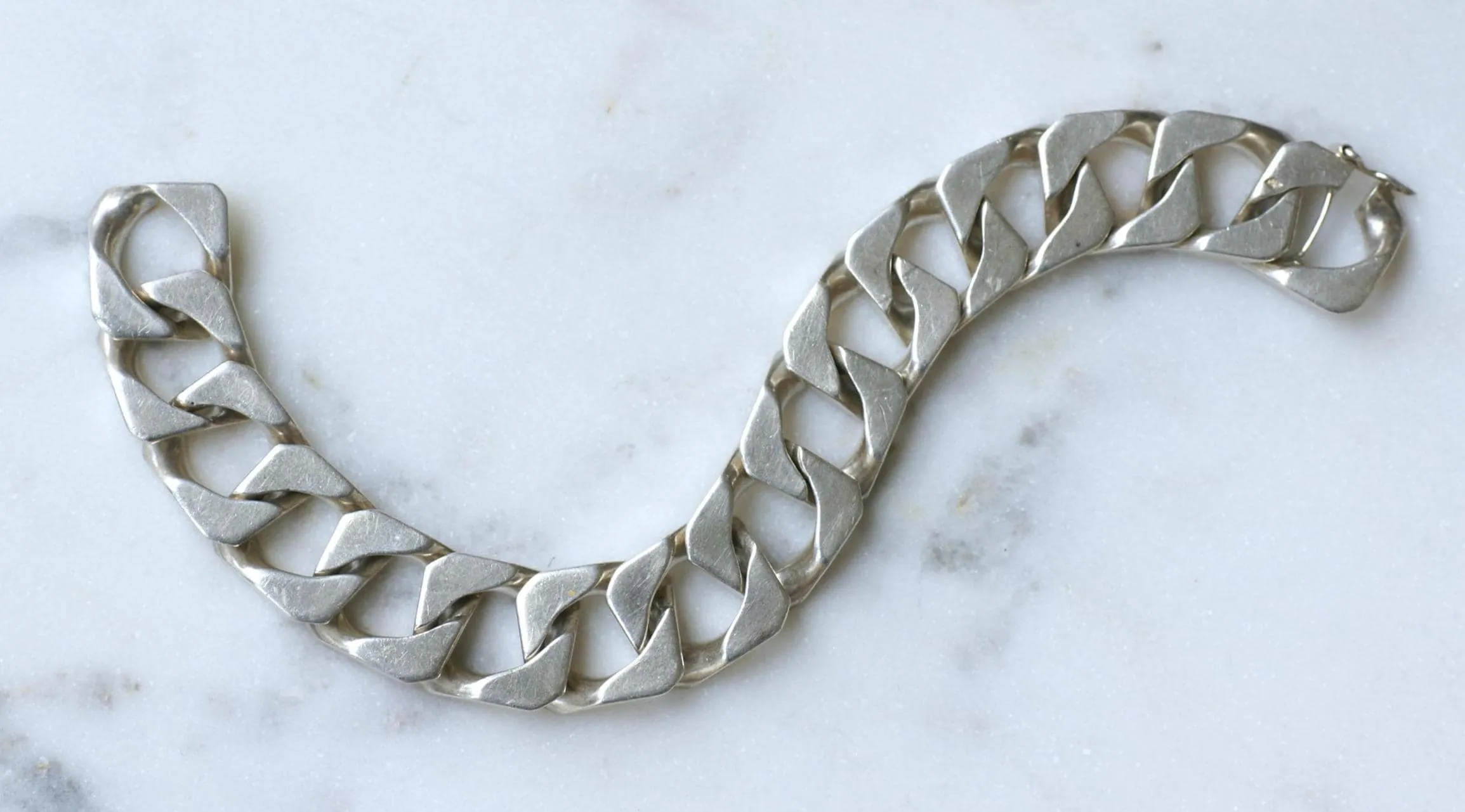 Bracelet gourmette articulé en argent 800 sold by 58 Facettes product image thumbnail 3