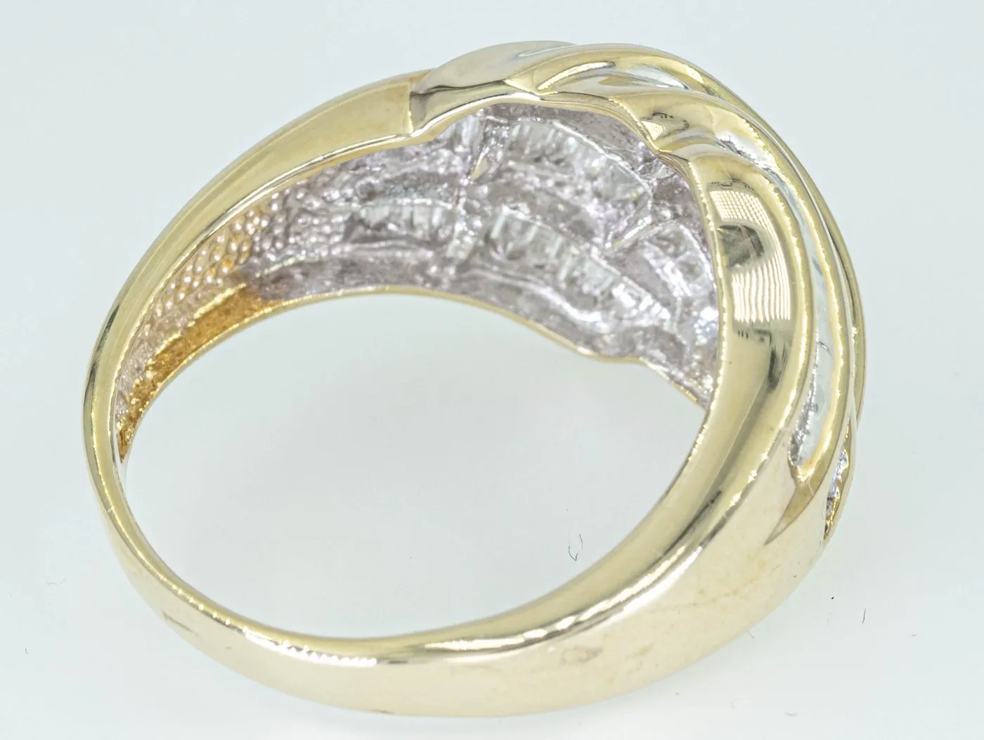 Bague entourage - Or jaune 14 ct et diamants 1,08 ct sold by 58 Facettes product image thumbnail 4