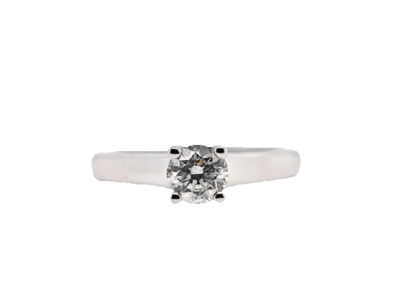 Bague solitaire en or blanc 18 carats avec diamant 0,750 ct sold by 58 Facettes