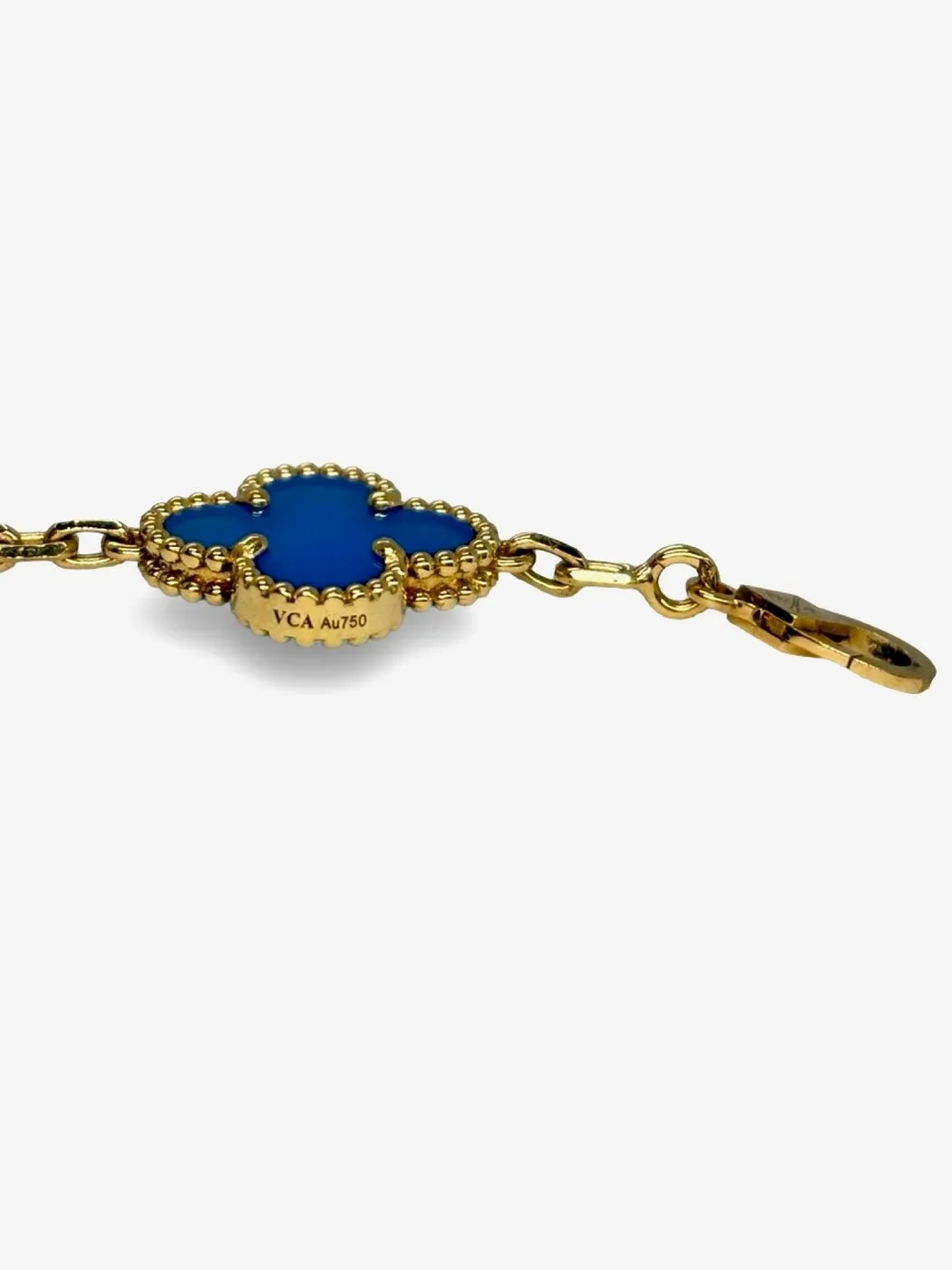 Van Cleef & Arpels Alhambra - Bracelet en or jaune 18K et agates sold by 58 Facettes product image thumbnail 5