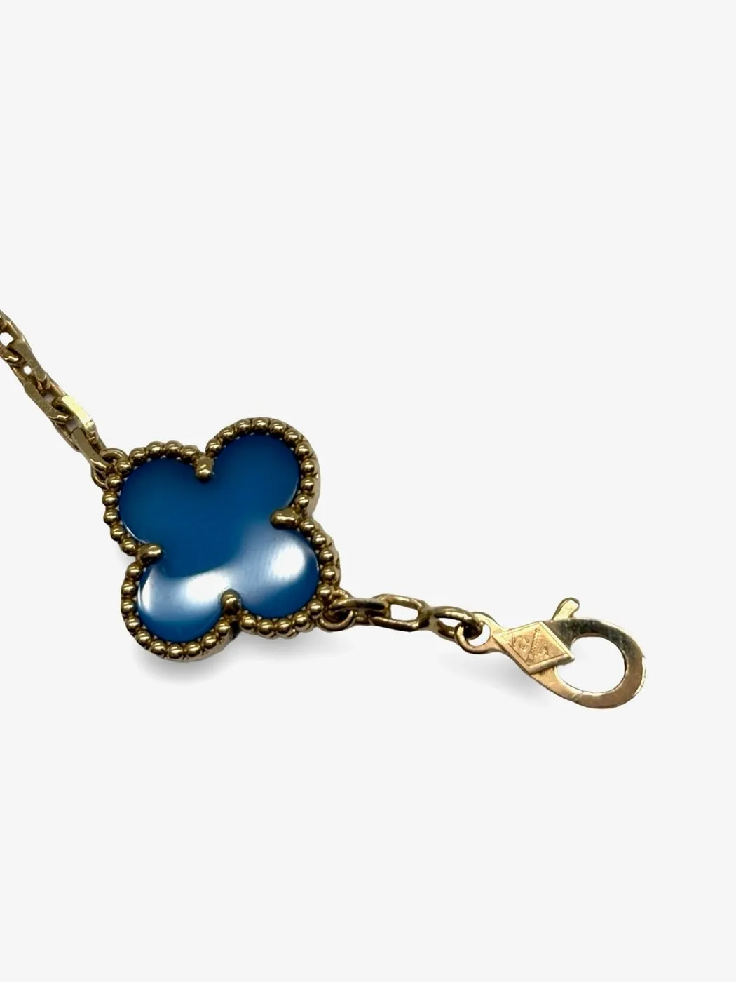 Van Cleef & Arpels Alhambra - Bracelet en or jaune 18K et agates sold by 58 Facettes product image thumbnail 4