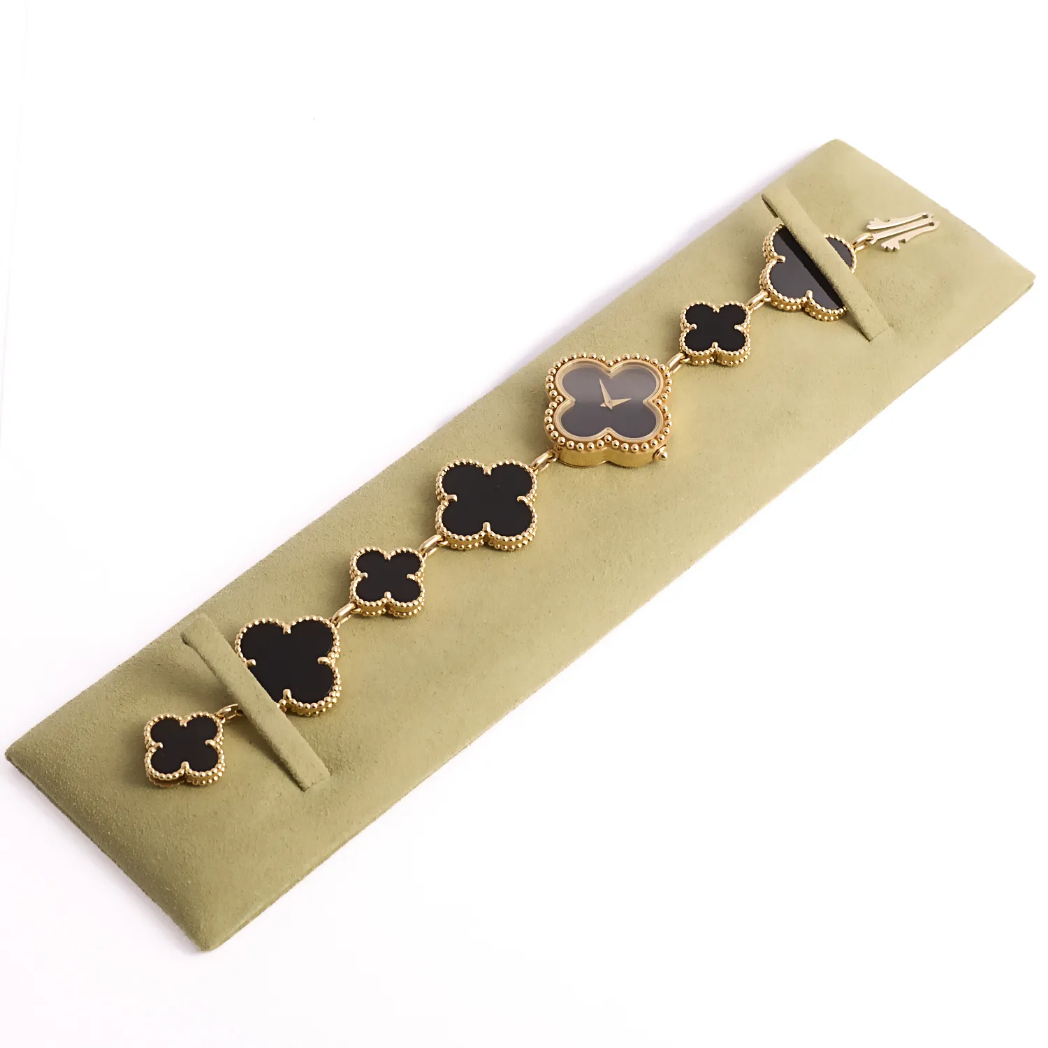VAN CLEEF & ARPELS - Alhambra - Montre bracelet de dame en or jaune et onyx sold by 58 Facettes product image thumbnail 3