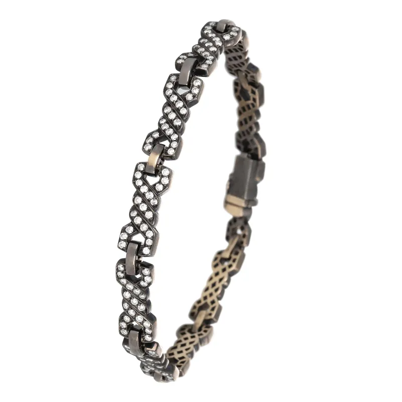 Bracelet Repossi Caramelia Or Noir et Diamants made by 58 Facettes