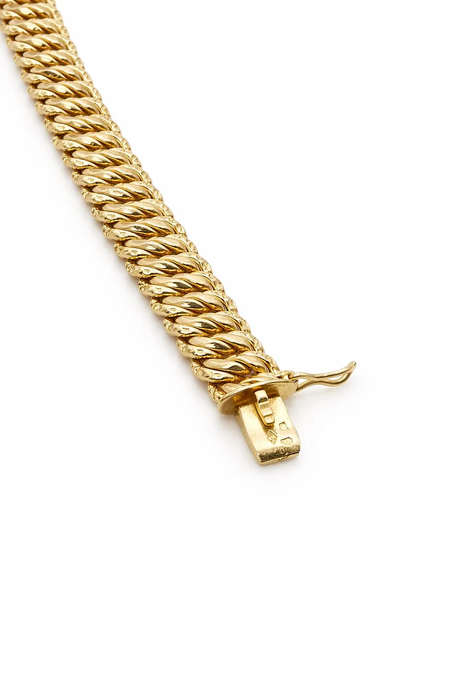 Bracelet maille américaine en or jaune 18 carats sold by 58 Facettes product image thumbnail 4