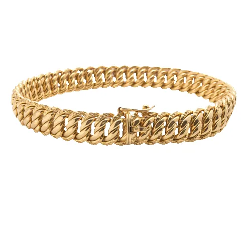 Bracelet maille américaine en or jaune 18 carats sold by 58 Facettes