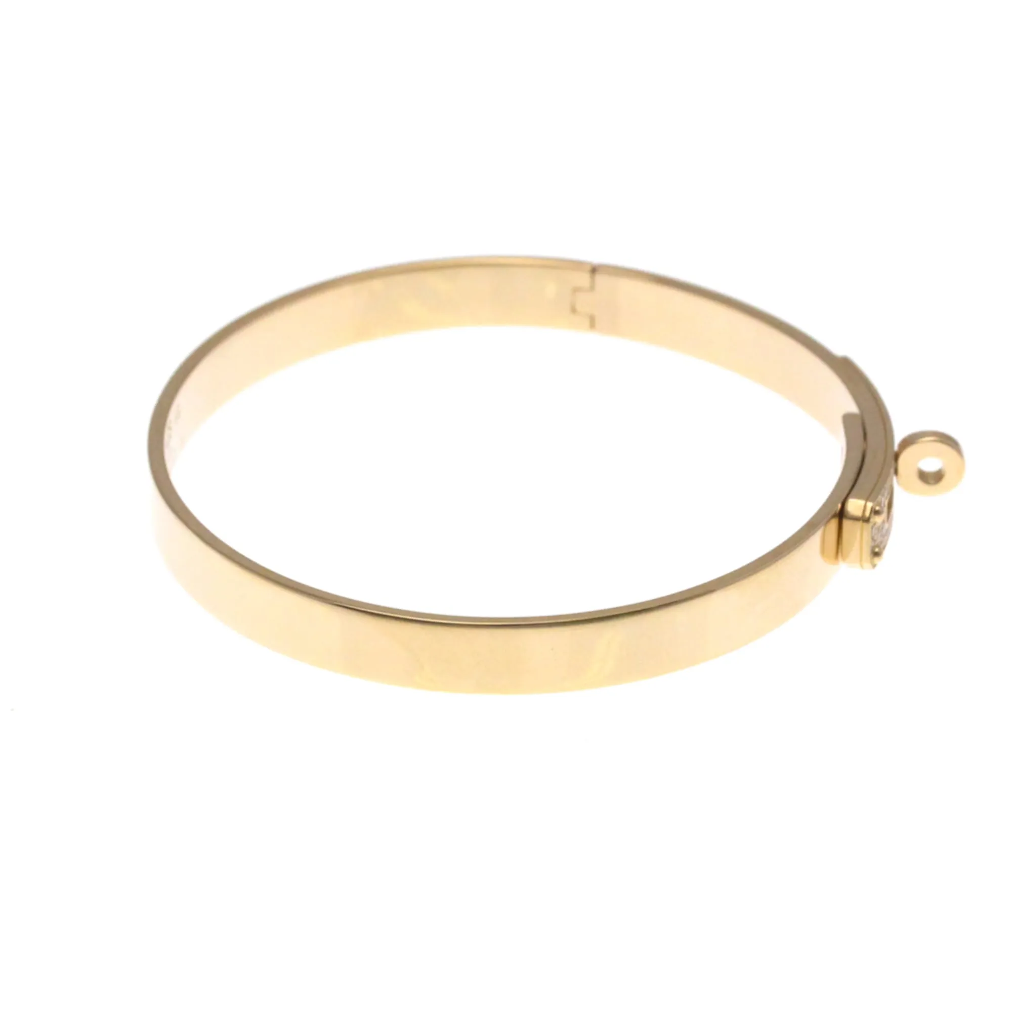 Hermès Kelly - Bracelet en or rose 18K et diamants pavés sold by 58 Facettes product image thumbnail 4