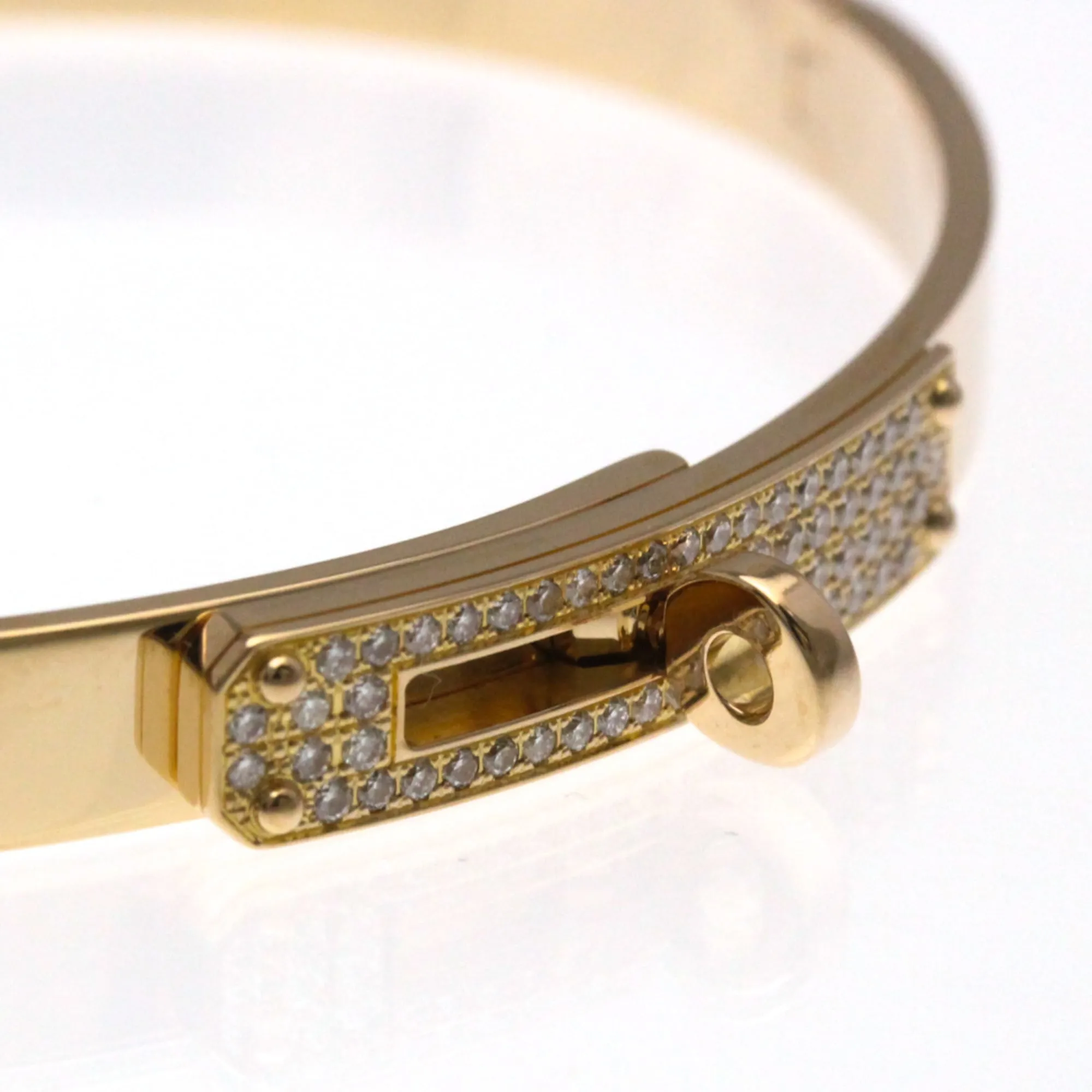 Hermès Kelly - Bracelet en or rose 18K et diamants pavés sold by 58 Facettes product image thumbnail 5