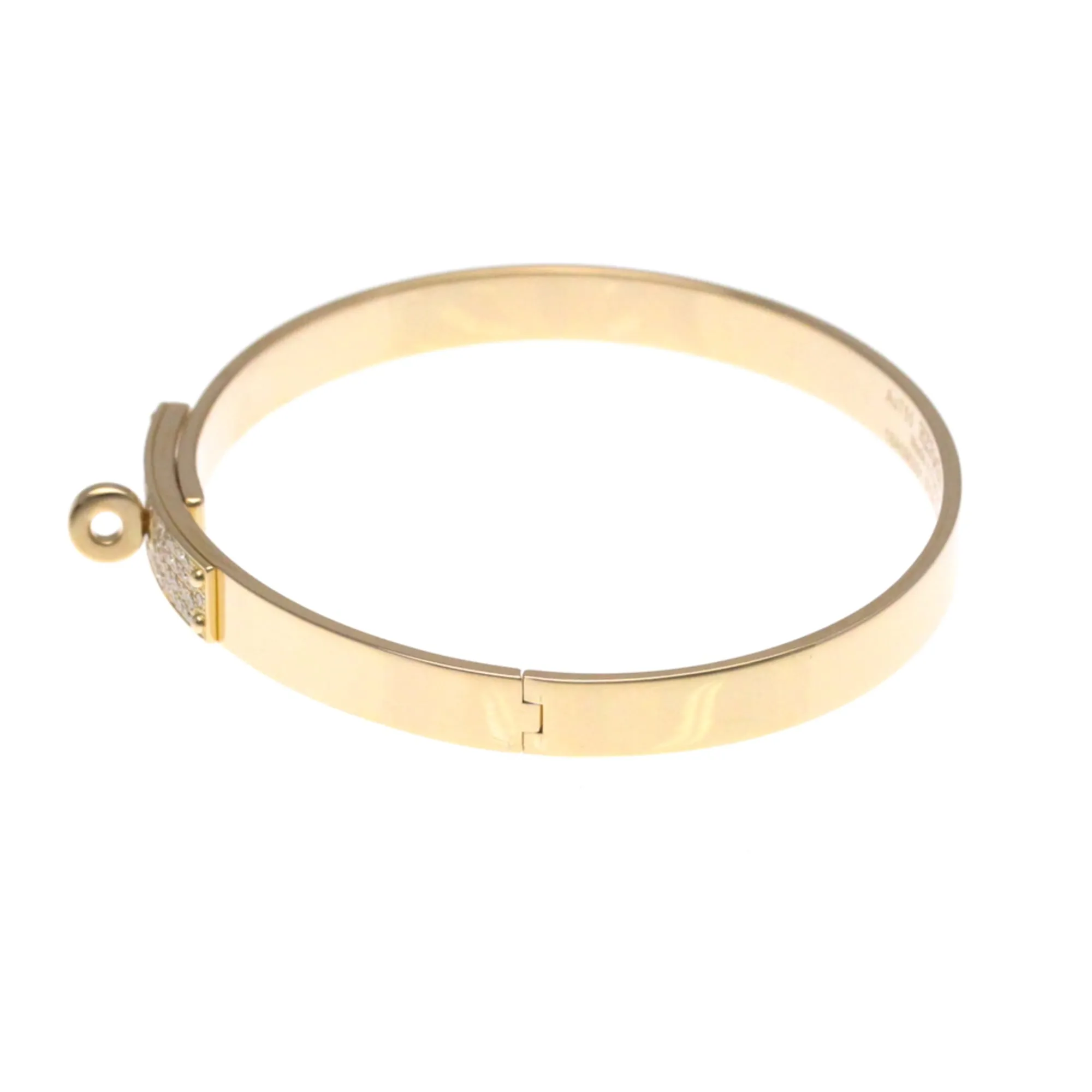 Hermès Kelly - Bracelet en or rose 18K et diamants pavés sold by 58 Facettes product image thumbnail 2