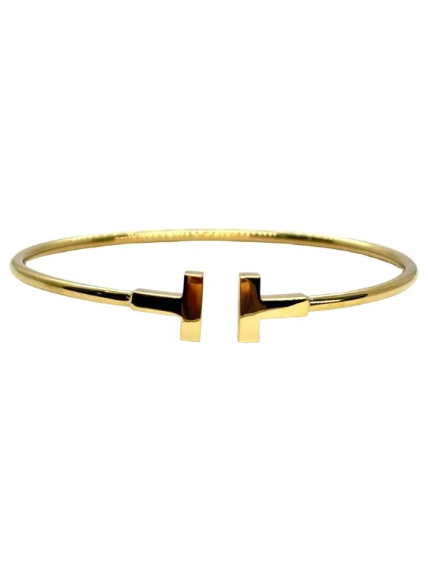 Tiffany & Co Tiffany T Wire - Bracelet en or jaune 18K made by 58 Facettes