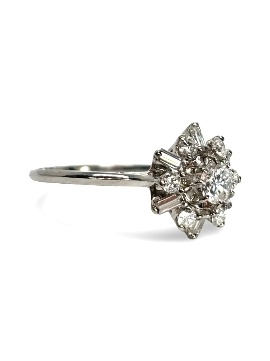 Bague en or blanc 18K sertie de diamants 0,80 ct sold by 58 Facettes product image thumbnail 3