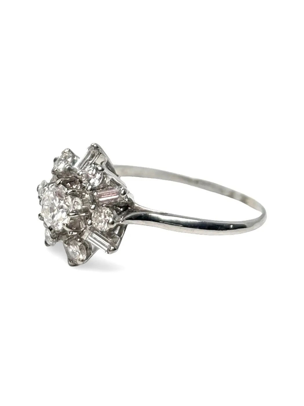 Bague en or blanc 18K sertie de diamants 0,80 ct sold by 58 Facettes product image thumbnail 4