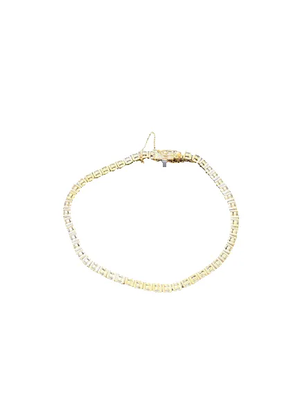 Bracelet ligne tennis en or blanc et diamants sold by 58 Facettes