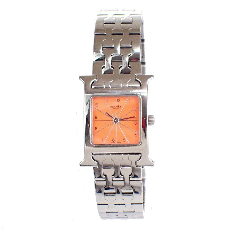 Hermès Heure H - Montre quartz en acier inoxydable made by 58 Facettes