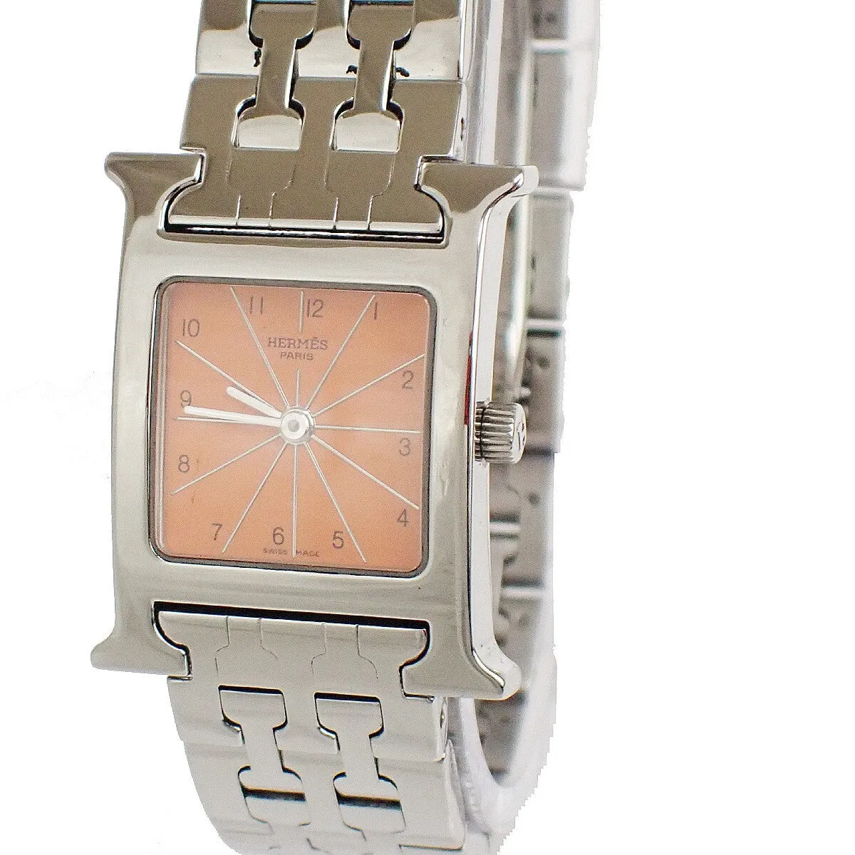 Hermès Heure H - Montre quartz en acier inoxydable sold by 58 Facettes product image thumbnail 2
