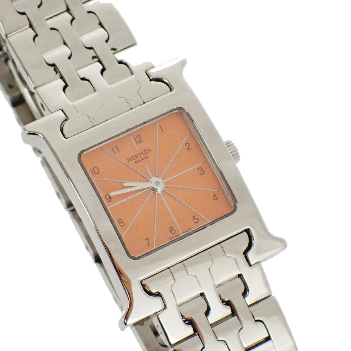 Hermès Heure H - Montre quartz en acier inoxydable sold by 58 Facettes product image thumbnail 3