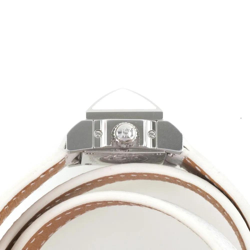 Hermès Médor - Montre quartz en acier laqué et cuir sold by 58 Facettes product image thumbnail 5