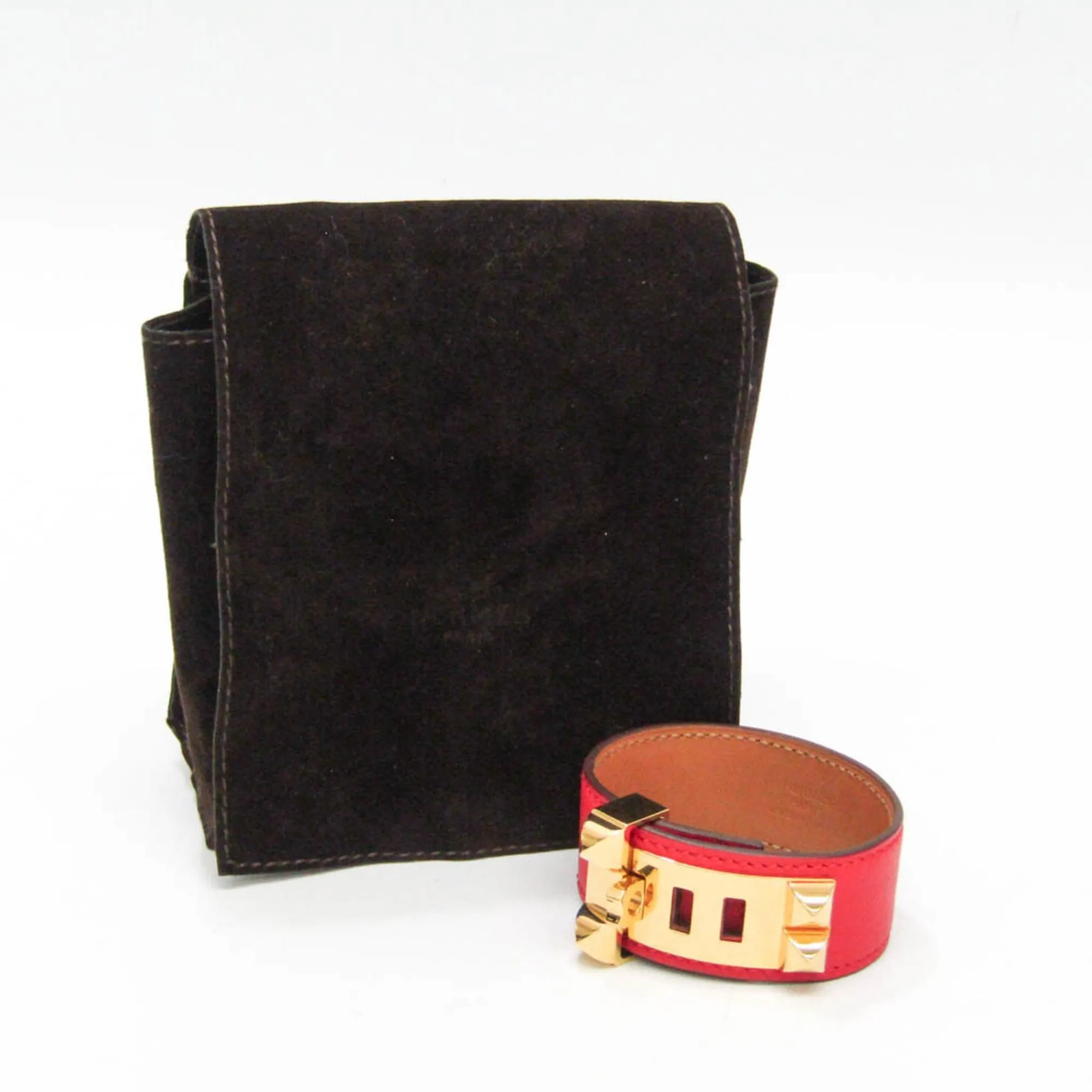 Hermès Collier de Chien 24 - Bracelet en cuir rouge sold by 58 Facettes product image thumbnail 5