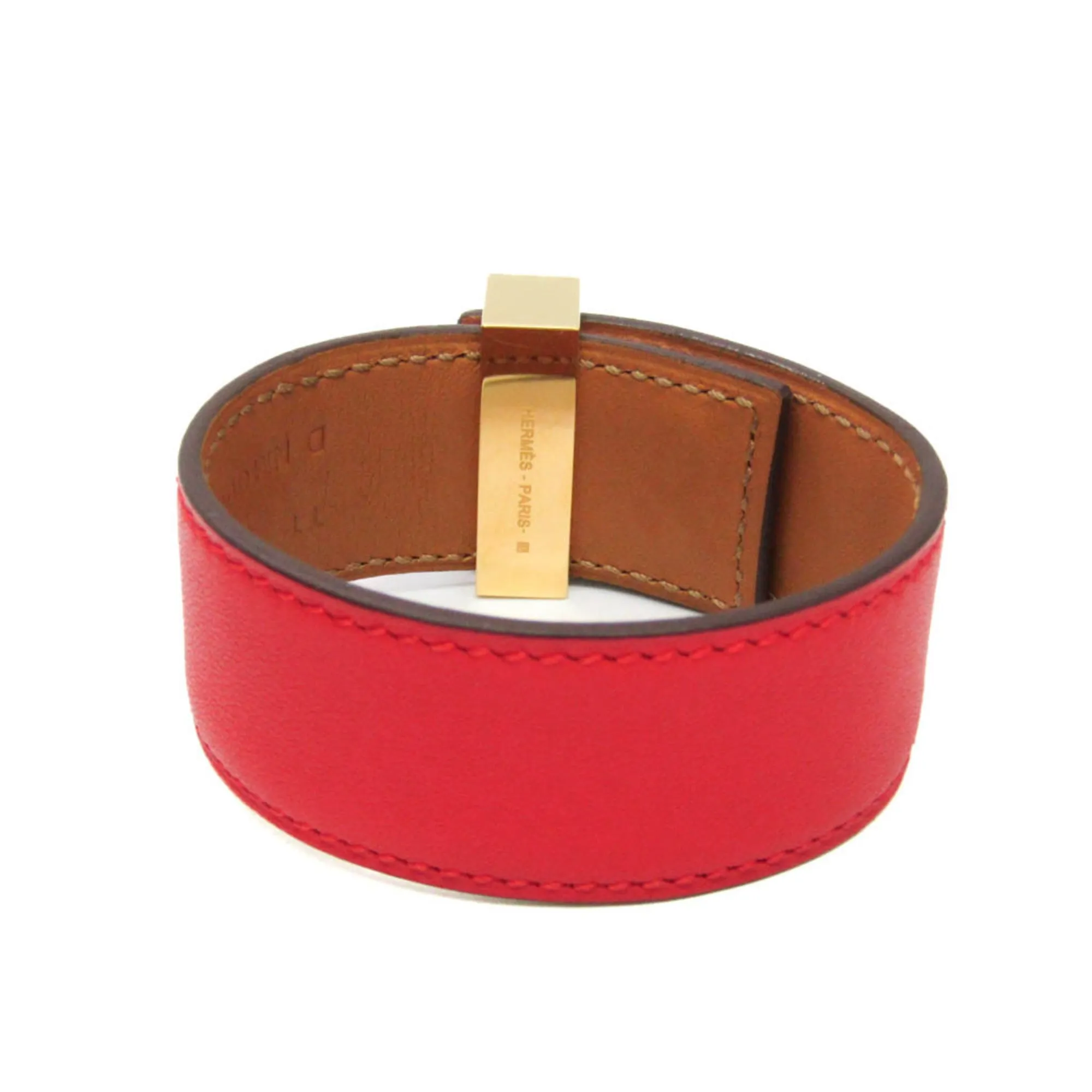 Hermès Collier de Chien 24 - Bracelet en cuir rouge sold by 58 Facettes product image thumbnail 2
