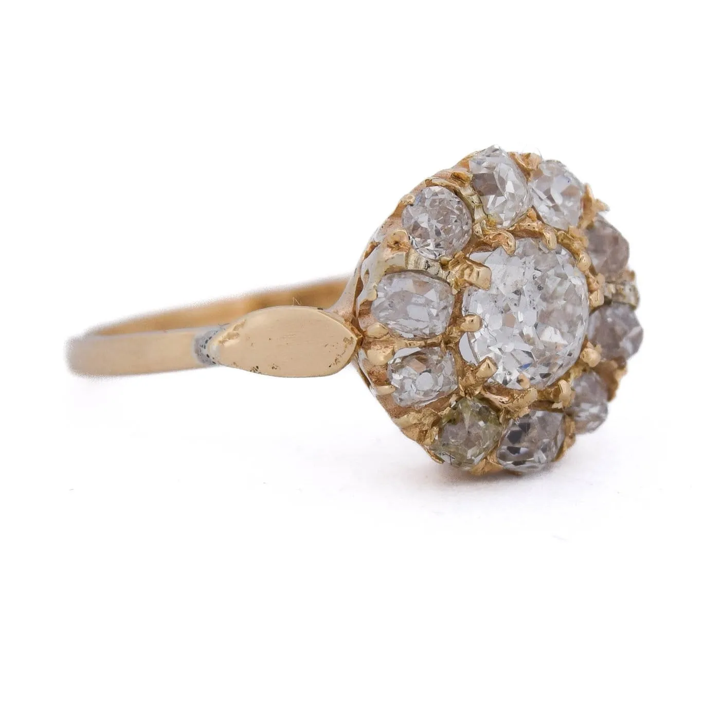Bague vintage grappe - Bague en or 18 carats et diamants sold by 58 Facettes product image thumbnail 3