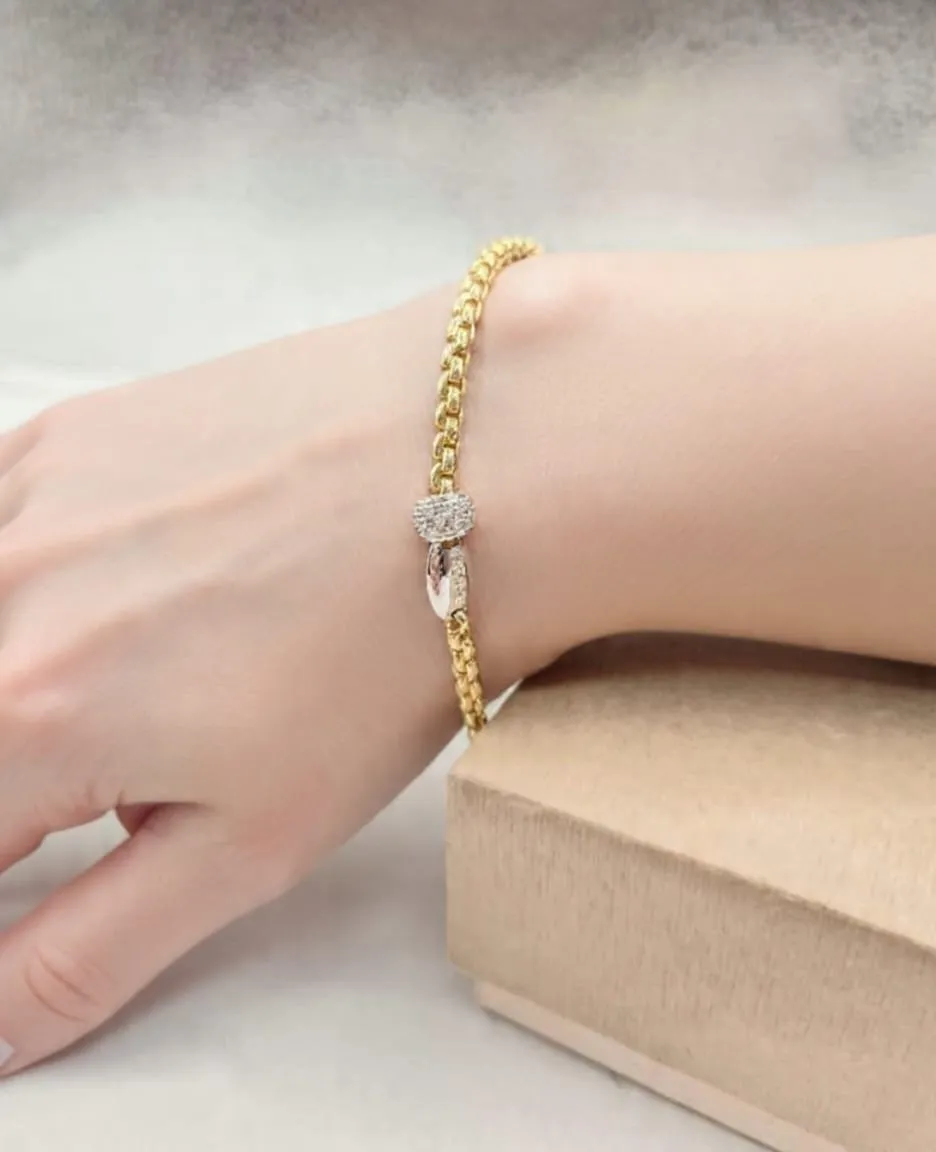 FOPE - Bracelet en or jaune 18 ct et diamants sold by 58 Facettes product image thumbnail 2
