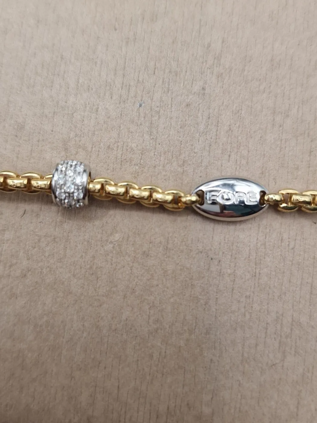 FOPE - Bracelet en or jaune 18 ct et diamants sold by 58 Facettes product image thumbnail 3
