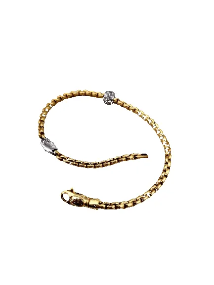 FOPE - Bracelet en or jaune 18 ct et diamants sold by 58 Facettes