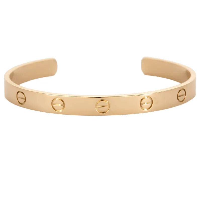CARTIER - Love - Bracelet en or rose ouvert made by 58 Facettes