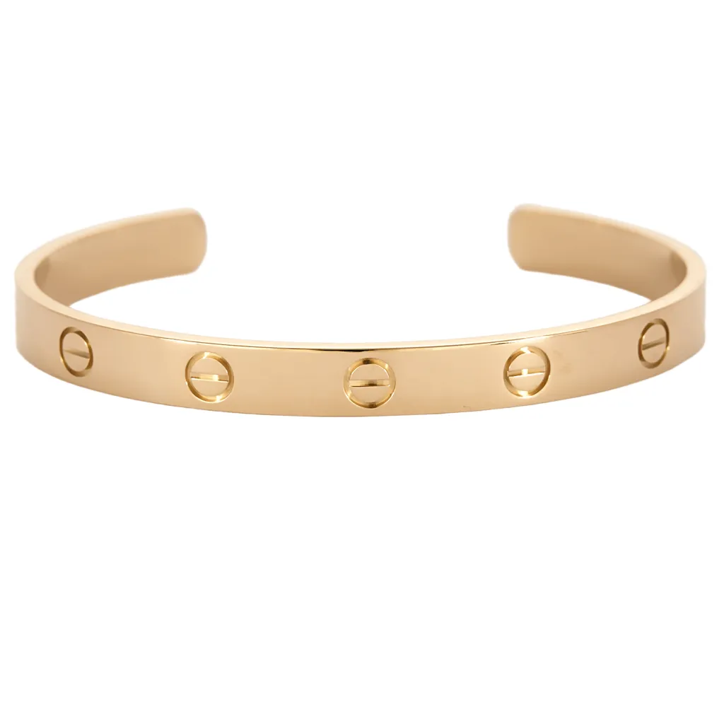CARTIER - Love - Bracelet en or rose ouvert sold by 58 Facettes