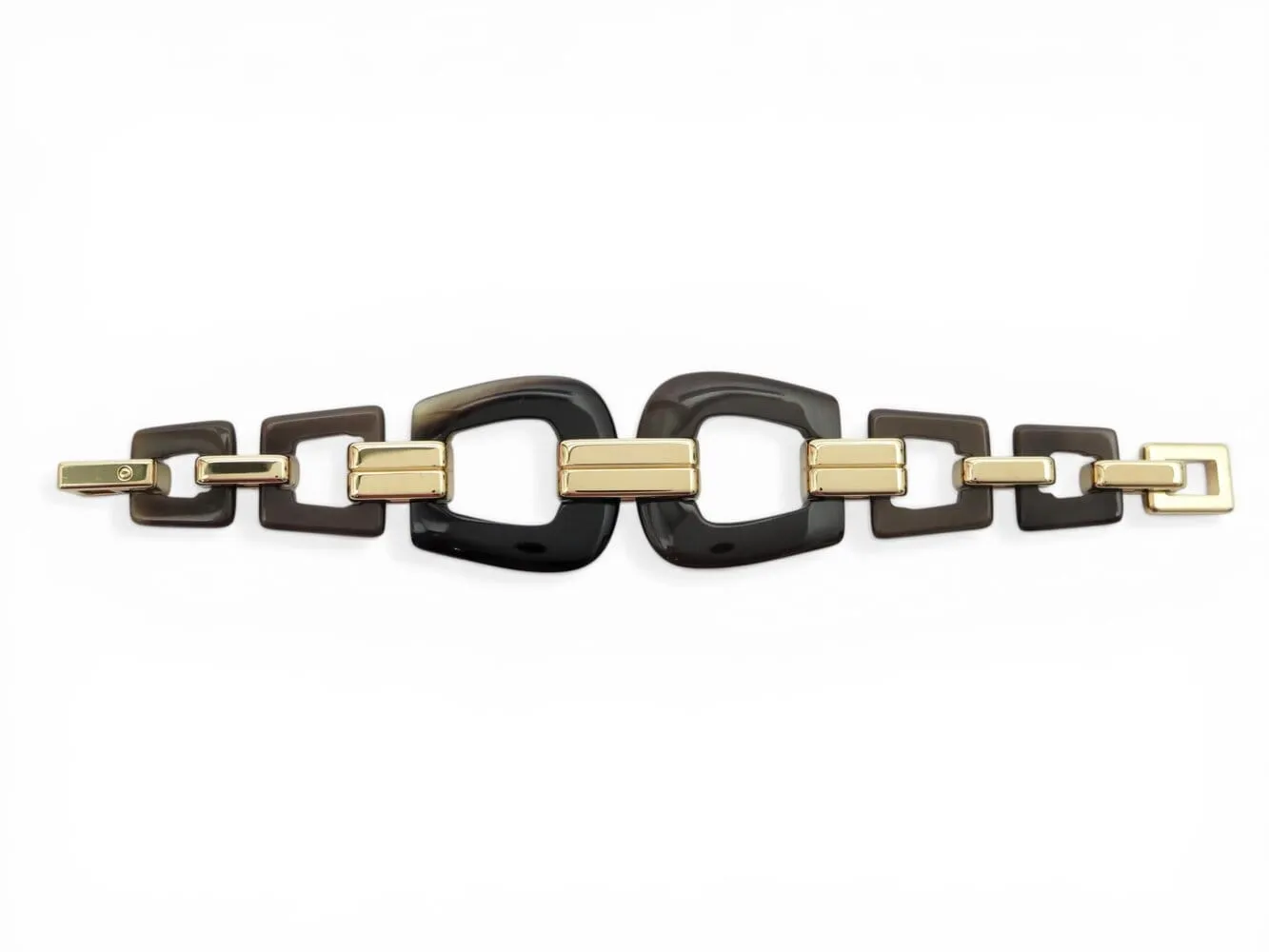Hermès Écuyère - Bracelet en corne de buffle et métal doré sold by 58 Facettes product image thumbnail 3
