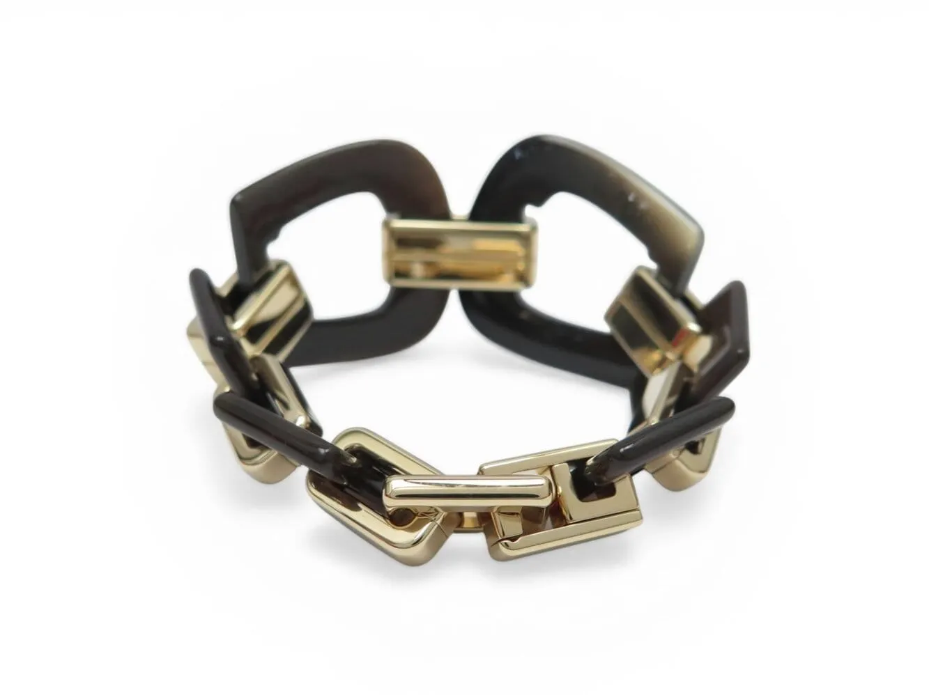 Hermès Écuyère - Bracelet en corne de buffle et métal doré sold by 58 Facettes product image thumbnail 4