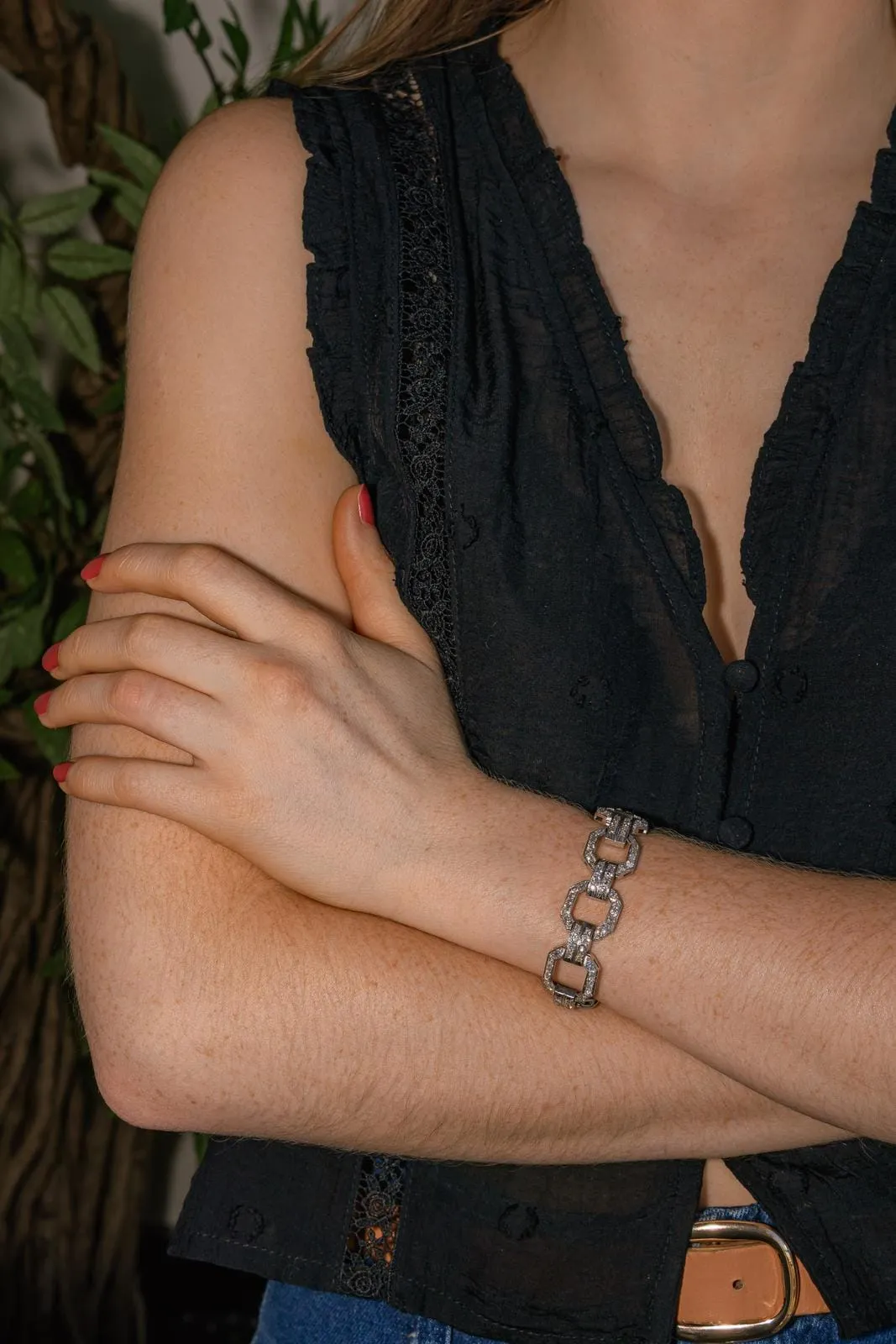 Bracelet Art déco Platine Diamant sold by 58 Facettes product image thumbnail 2