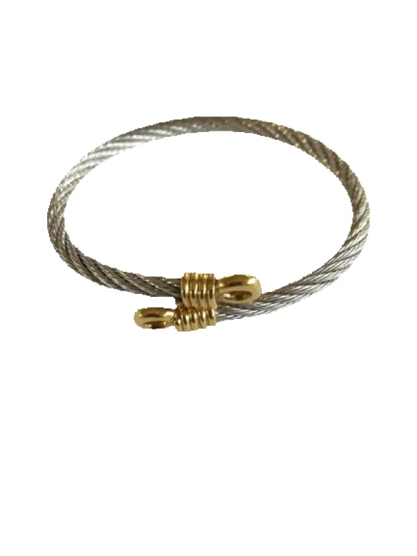 Fred Force 10 - Bracelet vintage en or jaune et acier made by 58 Facettes