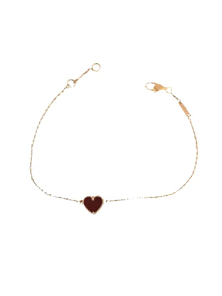 Van Cleef & Arpels Sweet Alhambra - Bracelet en or rose et cornaline sold by 58 Facettes