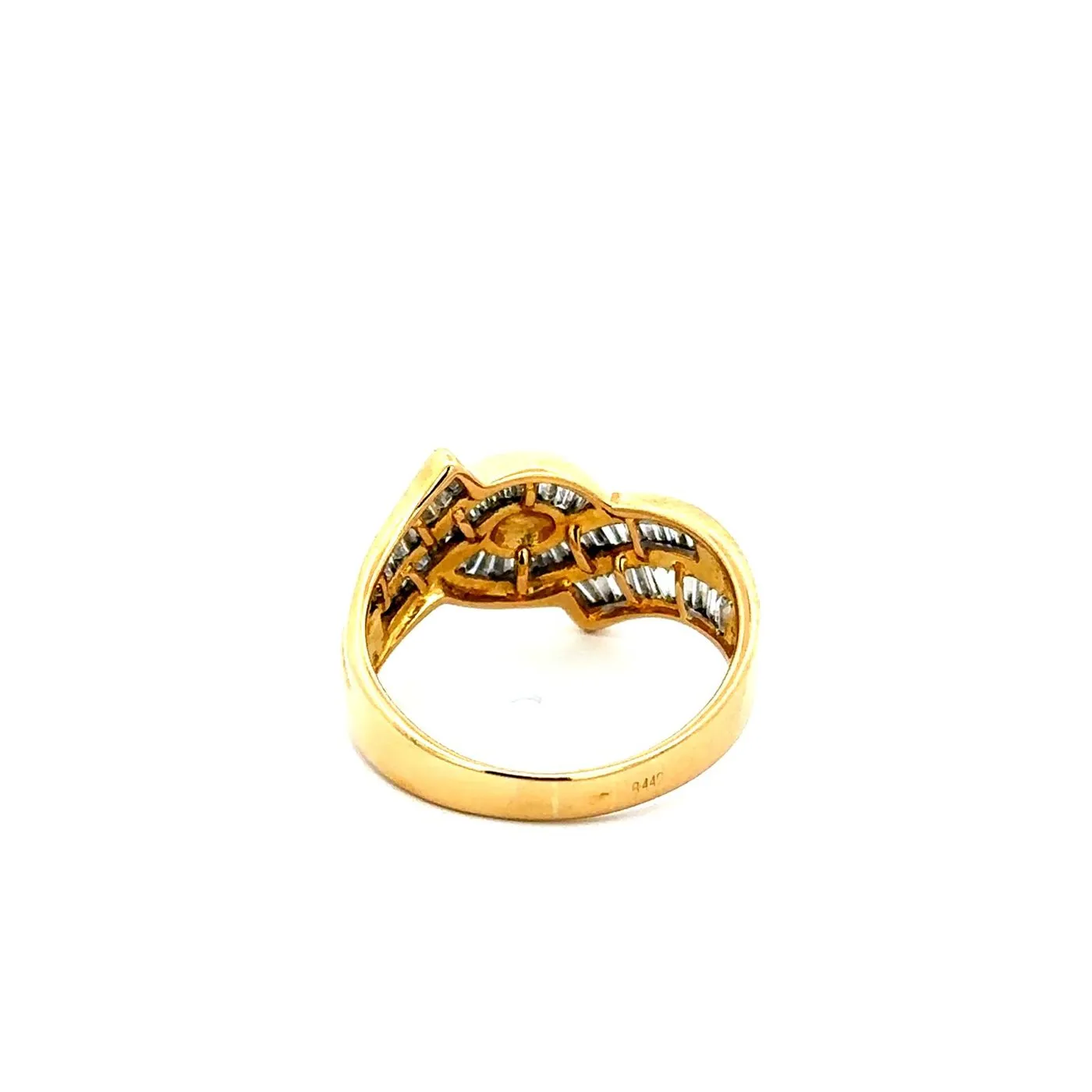 Eternal Waves - Bague en or blanc 750 et diamants taille baguette sold by 58 Facettes product image thumbnail 5