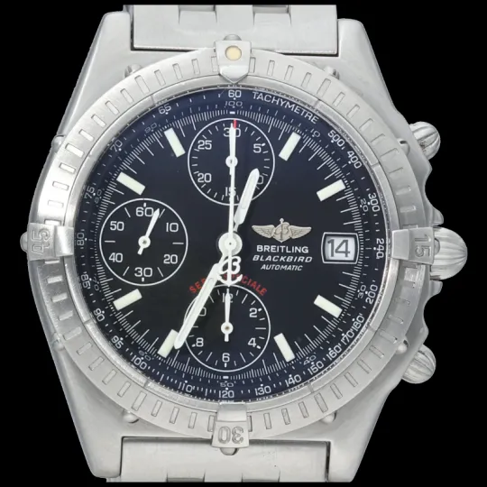 Breitling Chronomat Blackbird - Montre chronographe en acier sold by 58 Facettes