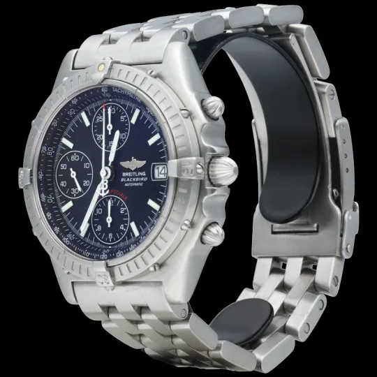 Breitling Chronomat Blackbird - Montre chronographe en acier sold by 58 Facettes product image thumbnail 3