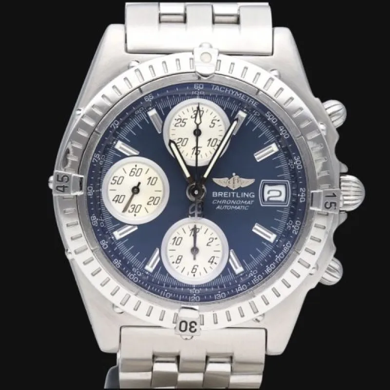 Breitling Chronomat Blackbird - Montre chronographe automatique en acier made by 58 Facettes