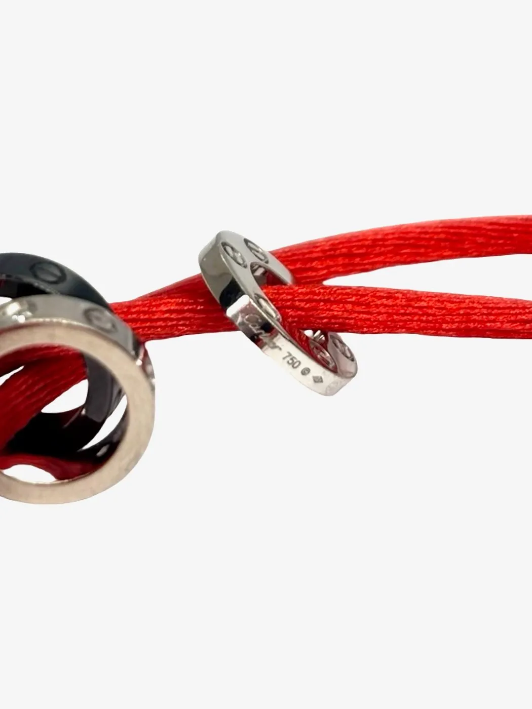Cartier Love - Bracelet en or blanc 18K et céramique, diamants sold by 58 Facettes product image thumbnail 3
