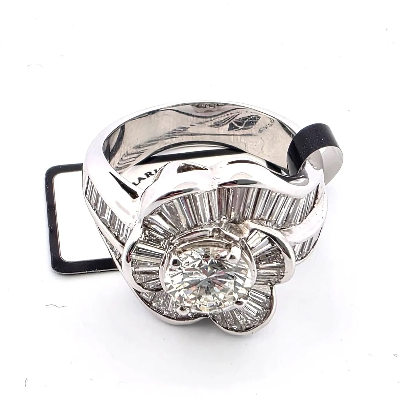 Bague bande en or blanc 18 ct avec diamants sold by 58 Facettes product image thumbnail 4