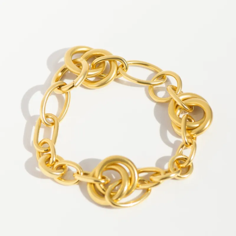Pomellato - Bracelet à maillons vintage en or jaune 750 made by 58 Facettes