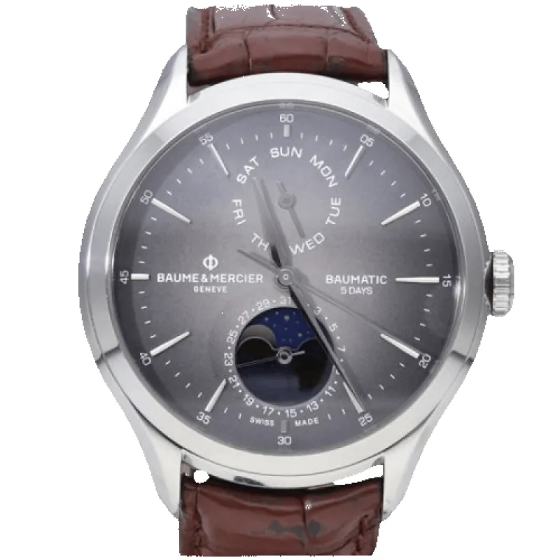 Baume & Mercier Clifton - Montre automatique homme en acier made by 58 Facettes