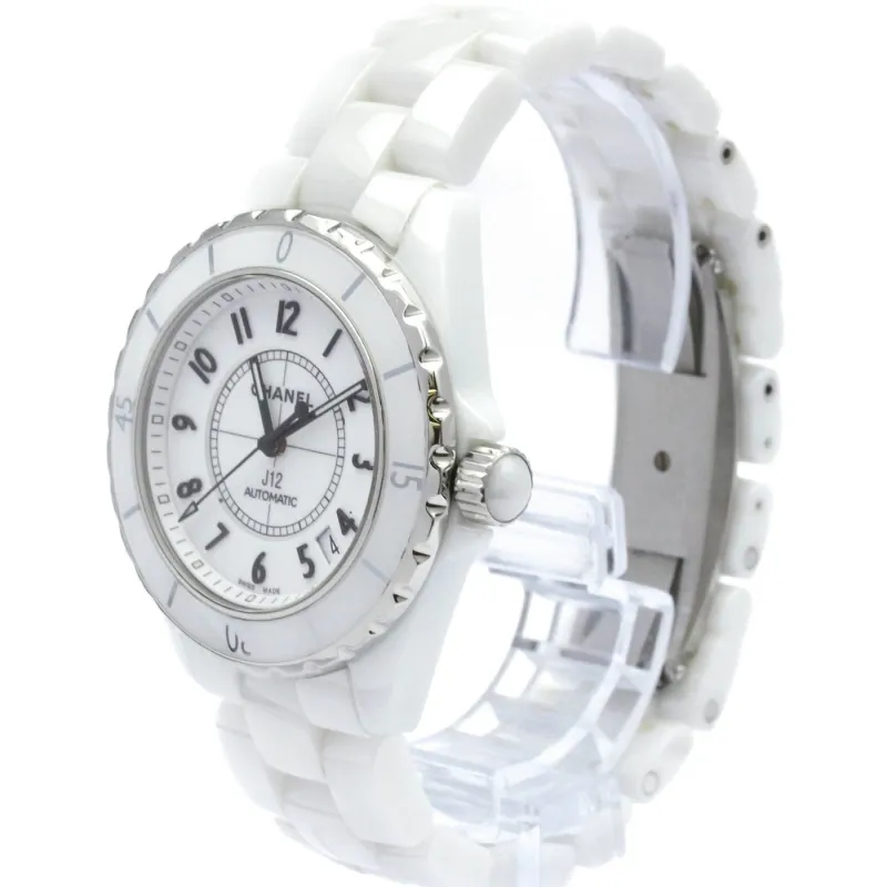 Chanel J12 - Montre automatique en céramique et acier inoxydable made by 58 Facettes