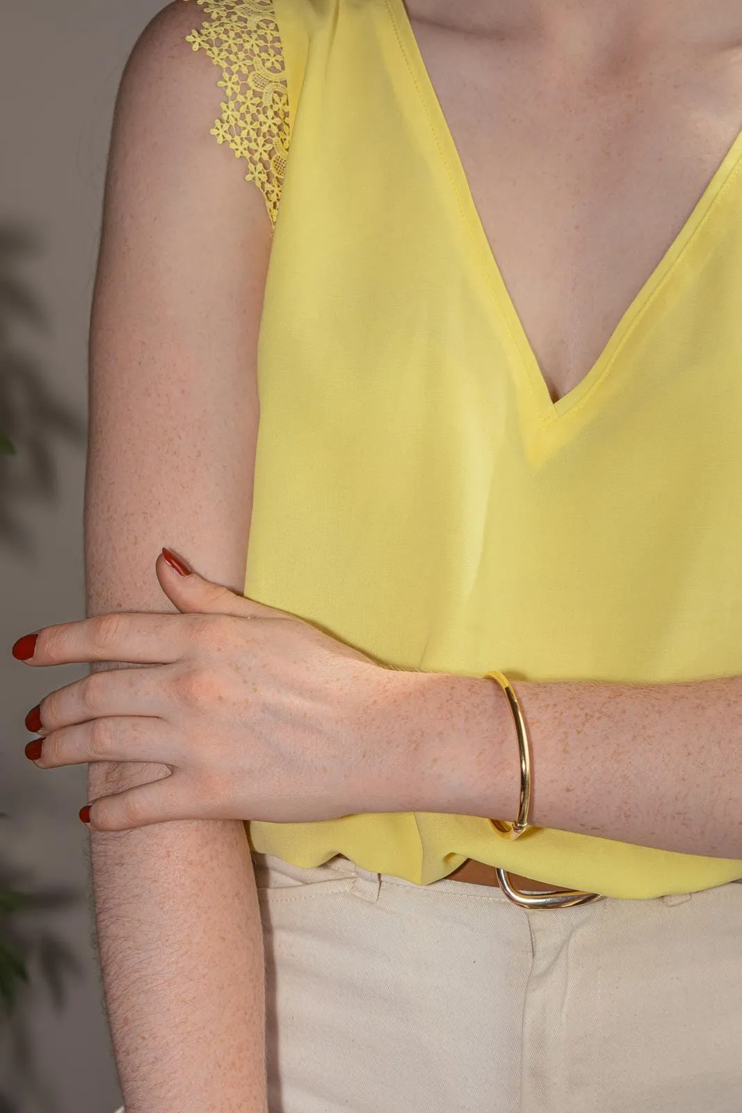 Bracelet jonc en or jaune 750 sold by 58 Facettes product image thumbnail 2