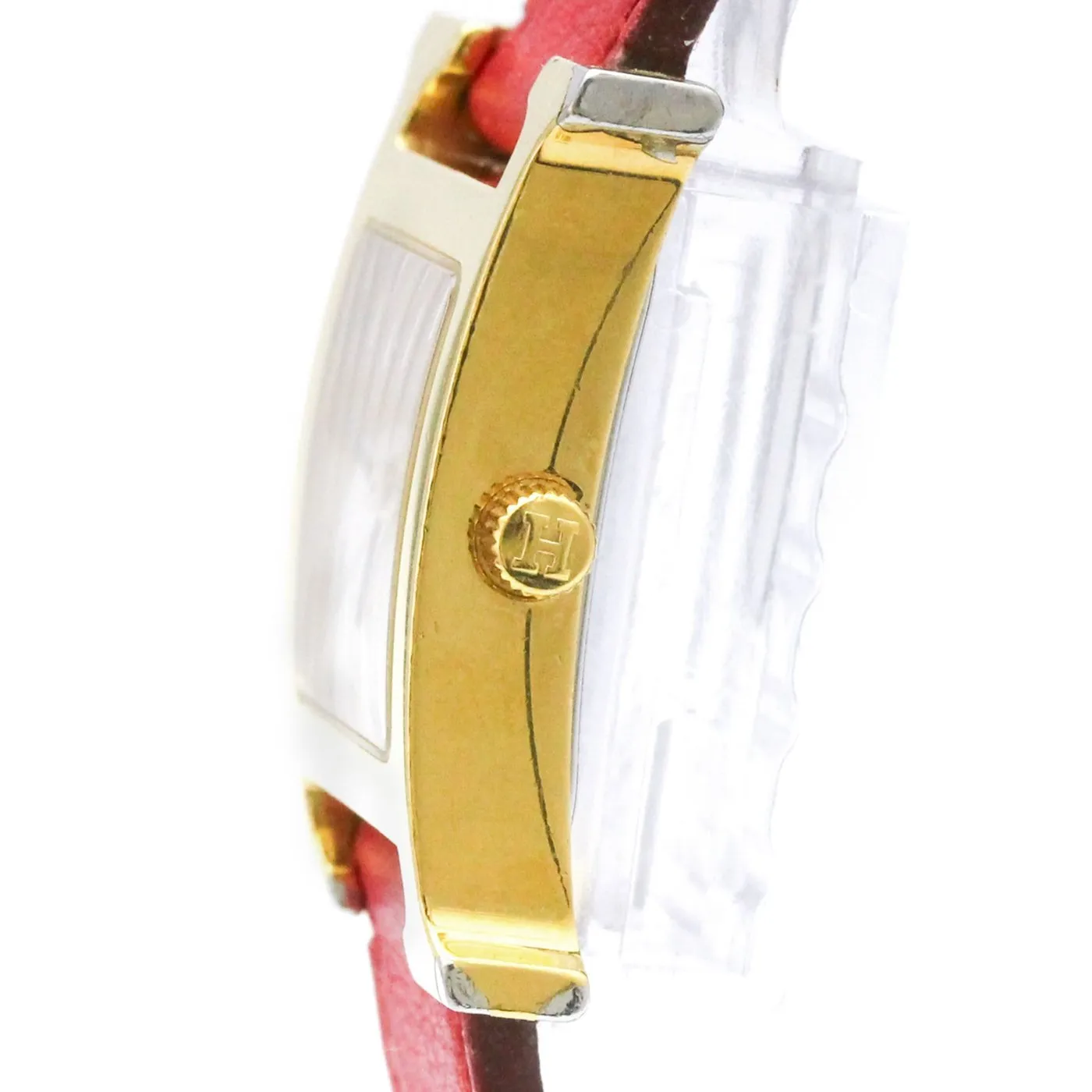 Hermès Heure H - Montre quartz en acier et cuir sold by 58 Facettes product image thumbnail 5