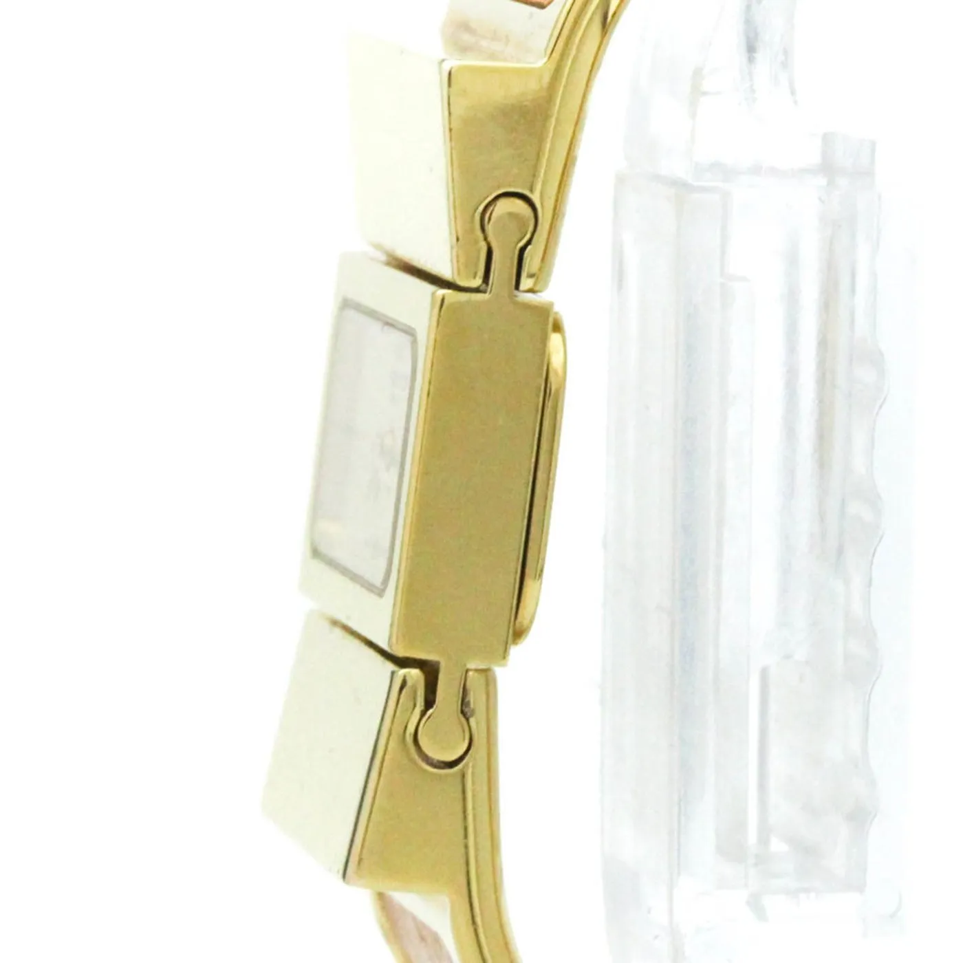 Hermès Loquet - Montre quartz plaquée or et lézard sold by 58 Facettes product image thumbnail 5