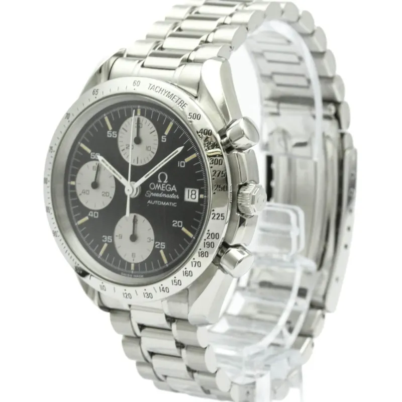 Omega Speedmaster Date - Montre chronographe automatique en acier made by 58 Facettes