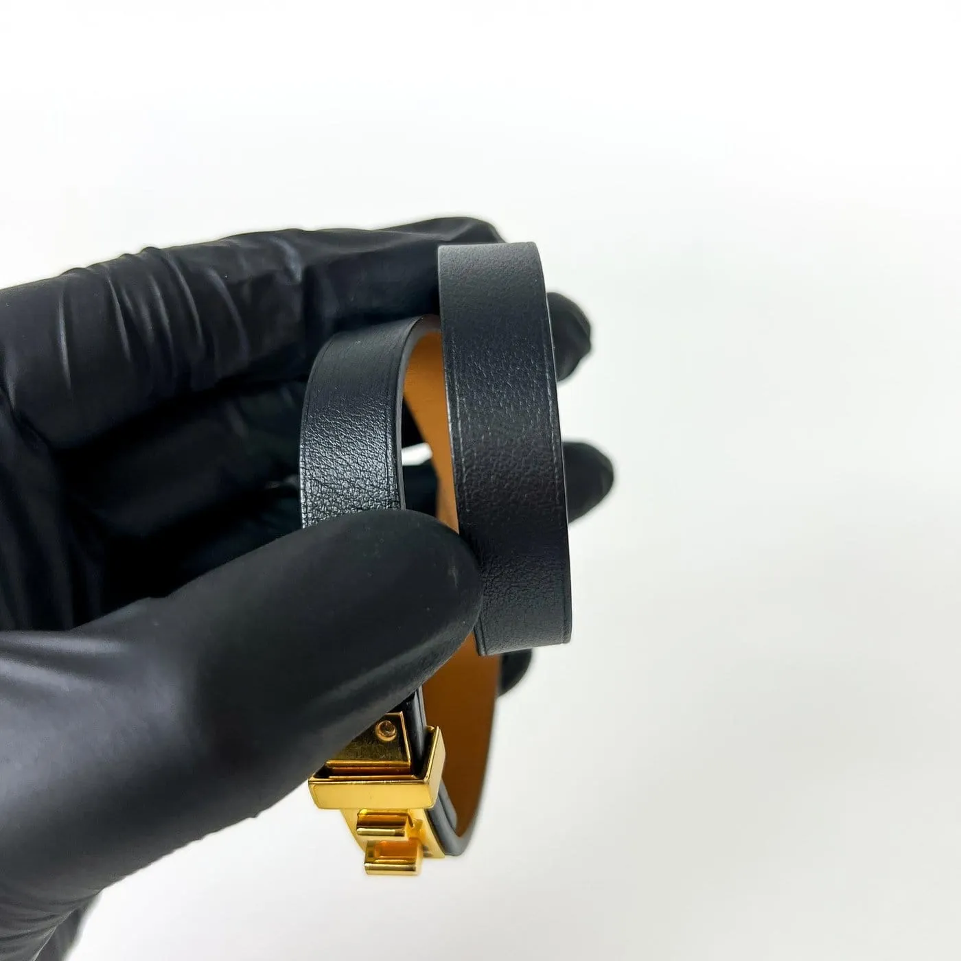 Hermes Mini Dog Double Tour Bracelet Leather sold by 58 Facettes product image thumbnail 4